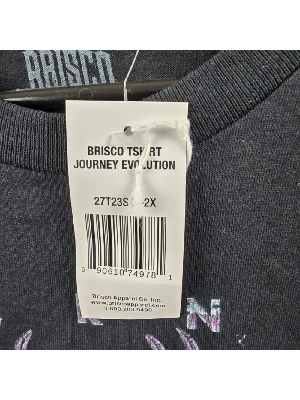 Journey Concert T-Shirt Brisco Brands 2X Black Cotton - Picture 5 of 7